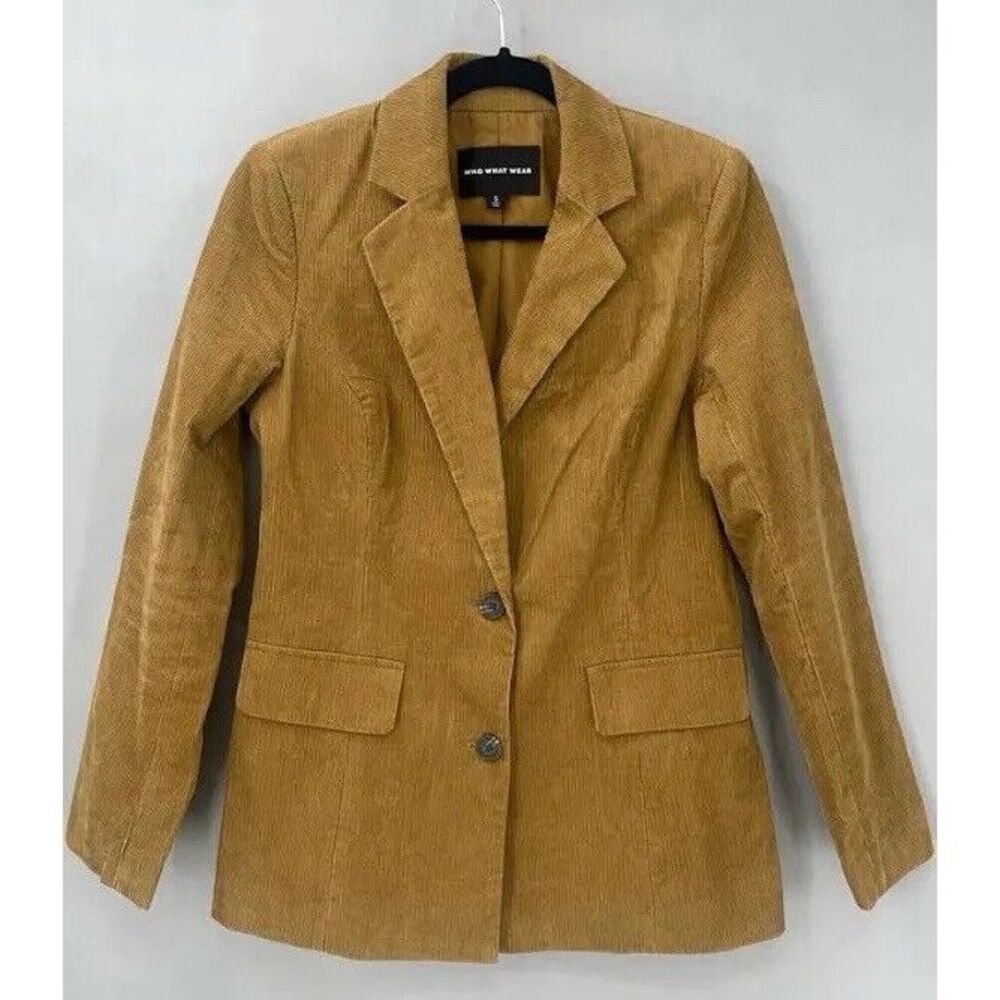 Who What Wear Corduroy Blazer Jacket Womens Large Eclectic Grandpa Cozy Career